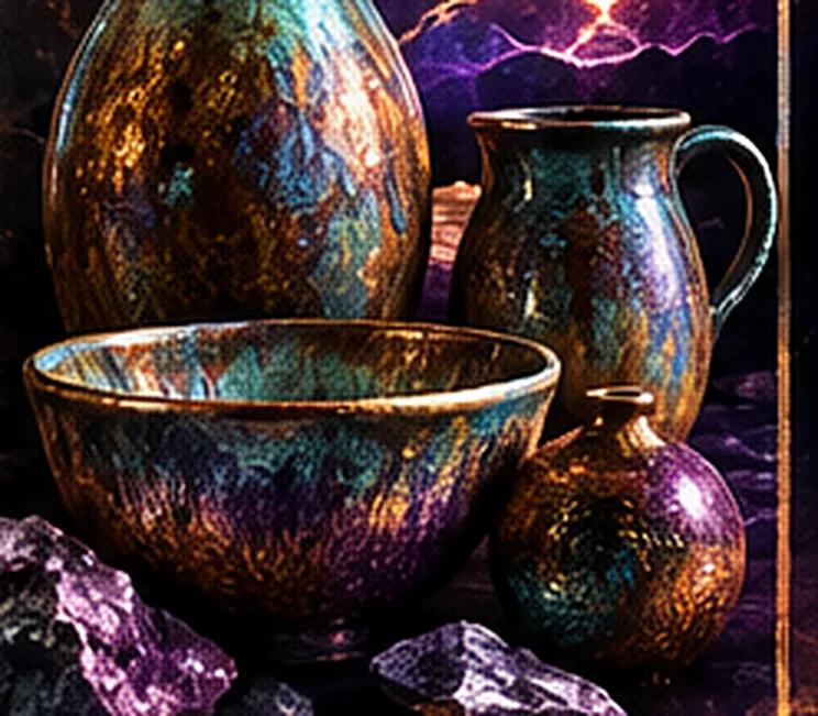 Studio pottery pieces